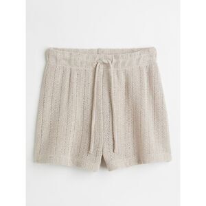 H&M Beige Knit High Waisted Shorts